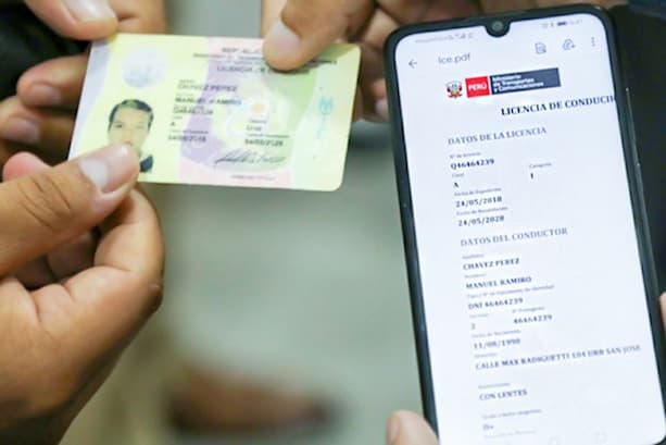 Licencia de conducir físico a digital