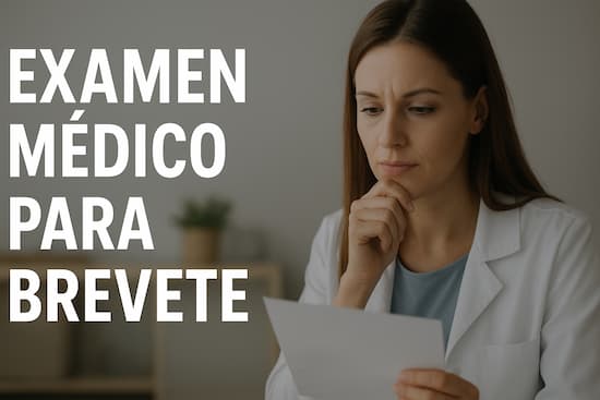 doctora para Examen Médico para revalidar brevete 2025