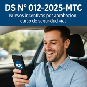 Conductor observando la nueva ley de seguridad vial 2025