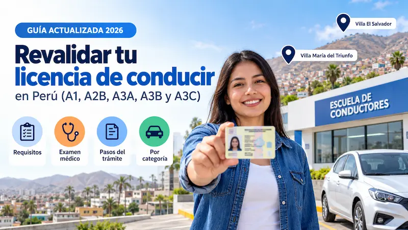 Guia para revalidar tu licencia en Peru