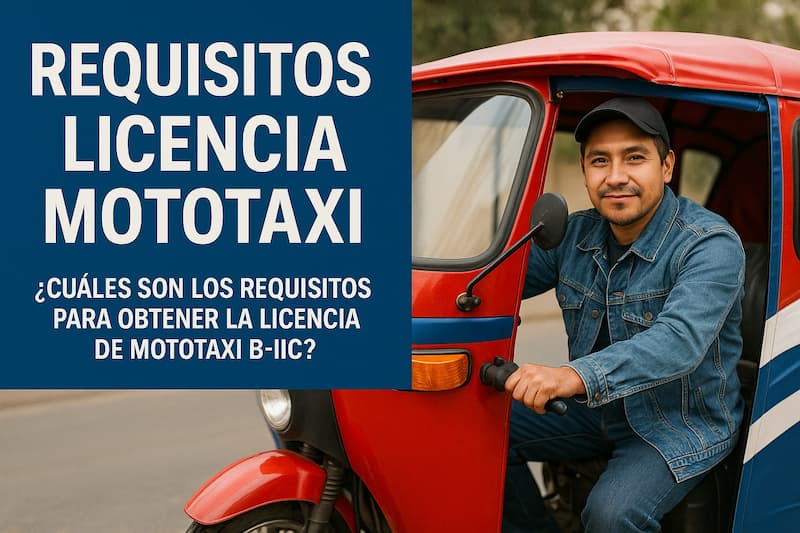 licencia para mototaxi