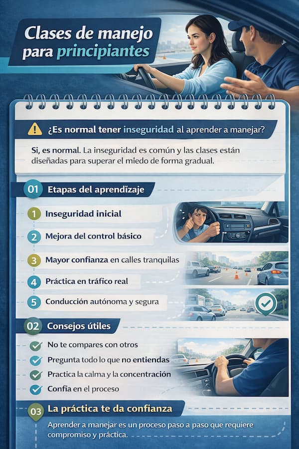 Paso a paso de clases de manejo