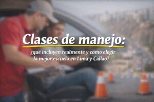 Un instructor dando clases de manejo