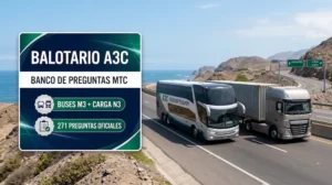 balotario a3c lima peru mtc