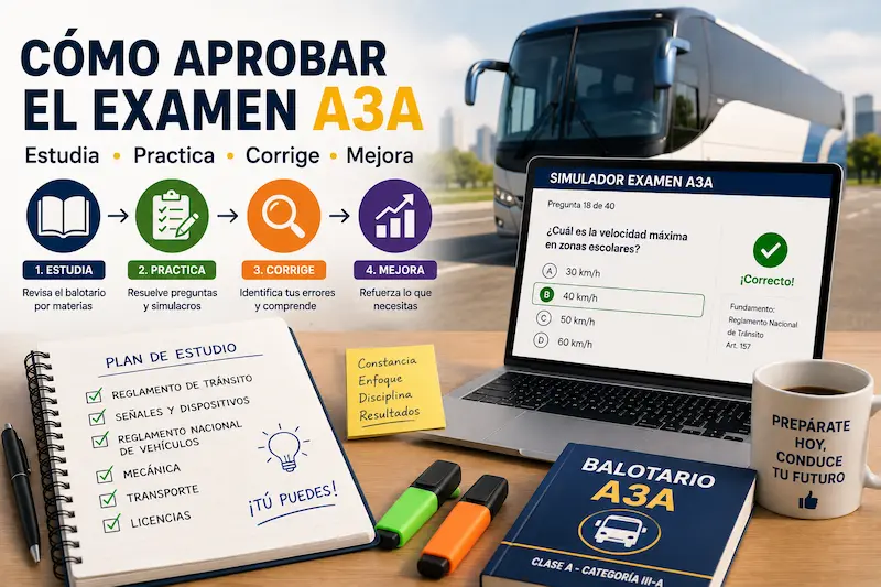 como aprobar examen a3a