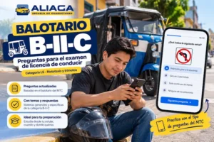 Balotario B II C para Mototaxis