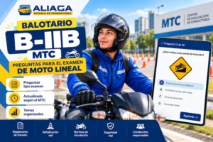 Balotario B IIB para examen de motos